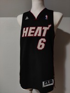 Adidas NBA Miami Heat #6 LeBron James koszulka koszykarska męska S/M