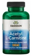 Swanson Acetyl l-karnitín 500mg Koncentrácia 100 kaps. Chudnutie