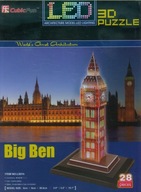 Puzzle 3D Led Zegar Big Ben - KD