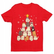 KARÁCSONYI PÓLÓ FÉRFI PÓLÓ KARÁCSONYI AJÁNDÉK MACSKÁVAL 4XL