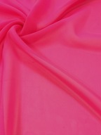 Tkanina szyfon gładki materiał różowy 0,5 m