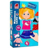Magnetická hra oblečenie Nikole The little girl, Roter Kafer pre deti