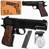 ASG AIRSOFT METALOWY PISTOLET NA KULKI 6MM M1911 COLT + 800 KULEK GRATIS