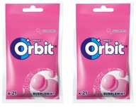 2 x 29G ORBIT BUBBLEMINT Guma do Żucia Bez Cukru 21 drażetek