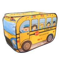 Skladací stan na hranie pre deti Funny stany Školský autobus
