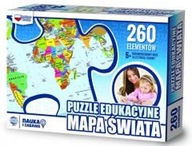 Puzzle Vzdelávacie mapy sveta 260 dielikov.