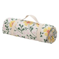 ÖSSZECSUKHATÓ PIKNIK TAKARÓ POLIÉSZTER 150 X 200 CM TÖBBSZÍNŰ VIRÁGMINTÁS