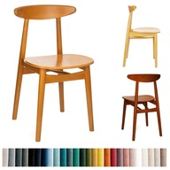 Krzesło drewniane RITA retro vintage industrialne smukłe loft różne kolory