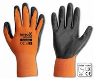 Ochranné rukavice NITROX ORANGE nitril, veľkosť 10 blister