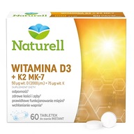 Naturell Vitamín D3 + K2 sacie tablety 60ks