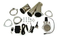 ELEKTRICKÁ VÝFUKOVÁ KLAPKA 2,25'' 57mm S DIAĽKOVÝM OVLÁDANÍM + SPÍNAČ TURBOWORKS