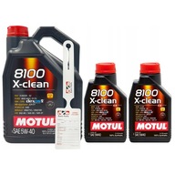 Motorový olej Motul 8100 X-Clean 5 l 5W-40 + 2× Syntetický motorový olej Motul 8100 X-clean C3 1 l 5W-40