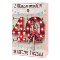 SZÜLINAPI TÁSKA AJÁNDÉK 40. SZÜLETÉSNAPRA LÁNYOK NŐK