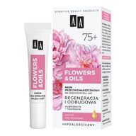 AA Flowers&Oils 75+ Obnova krém proti vráskam na očné okolie a