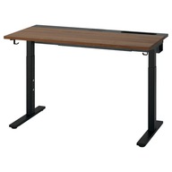 IKEA MITTZON Písací stôl 120x60 cm orech/čierna