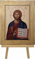 MAJK Ikona religijna JEZUS CHRYSTUS PANTOKRATOR 18 x 23 cm Średnia