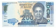 MALAWI 200 KWACHA 2012 P60 UNC (8566)