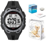 WODOODPORNY SPORTOWY ZEGAREK TIMEX WR50 DATA ALARM TIMER PODŚWIETLENIE