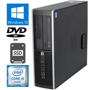 KOMPAKTOWY KOMPUTER BIUROWY HP ELITE 8300 SFF i5 8GB 256GB SSD DVDRW WIN10