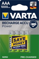 Batéria VARTA LR03 AAA 1,2V 1000 mAh 4ks
