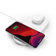 BOOST CHARGE WIRELESS CHARGING/DUAL PAD 2X15W INCL.P.SUPP WHITE