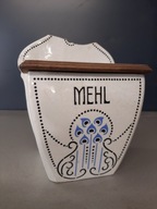 stary niemiecki porcelanowy pojemnik MEHL mąka stare naczynie ANTYK