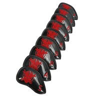 9 szt. Premium PU Golf Iron Headcover Club Head Cover z numerem czarnym