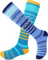 Detské lyžiarske ponožky, Veľkosť S, Teplé, Modré, Pohodlné