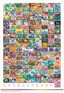 Pokemon karty 151 WIELKI METROWY PLAKAT na ścianę kolekcja Pokemonów