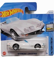 HOT WHEELS CHEVY CORVETTE '72 STINGRAY CONVERTIBLE model autko resorak auto