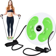 GRAMOFON MAGNETYCZNY DO MASAŻU FITNESS TWISTER OBROTOWY 28CM ZIELONY