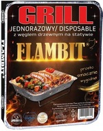 Grill Jednorazowy z Węglem Drzewnym na Statywie Flambit 1 szt