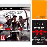 PS3 ULTIMATE ACTION TRIPLE PACK JUST CAUSE 2 + SLEEPING DOGS + TOMB RAIDER