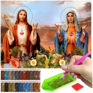 Haft diamentowy diamond painting mozaika dla dzieci 5d Jezus religia bóg