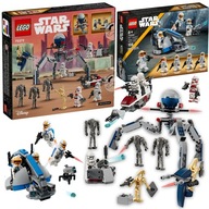 Prezent na dzień dziecka LEGO Star Wars 2x Zestaw Bitewny 75372+75359 KLONY