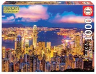 Puzzle Hong Kong 1000 dielikov (fluorescenčné) /Educa