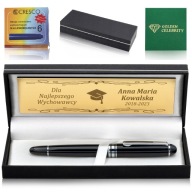 FEKETE ELEGÁNS IRÍDIUM TÖLTŐTOLL + AJÁNDÉK GRAVÍROZOTT DOBOZ