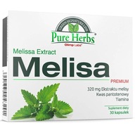 Olimp Pure Herbs Melisa Premium zmierňuje stres nervy upokojuje nstrój 30x