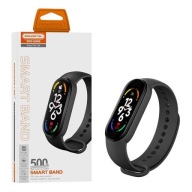 SMARTBAND OPASKA SPORTOWA ZEGAREK SMARTWATCH CZARNY SMS-GM08 DUŻO FUNKCJI
