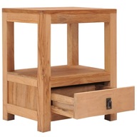 vidaXL Nočný stolík, 40 x 30 x 50 cm, masívne teakové drevo