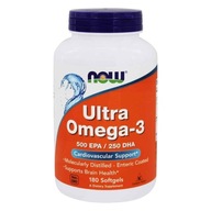 NOW FOODS Ultra kyseliny OMEGA-3 500 EPA DHA 180 Kaps