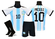 MESSI strój piłkarski koszulka spodenki + getry ARGENTYNA rozmiar 116