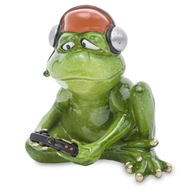 Žabka vtipná figúrka hráča žaba ako darček dekorácia ozdoba