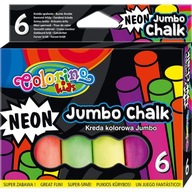 Kreda chodnikowa 6kol Jumbo neon Colorino Kids PATIO