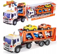 Auto transporter Tir z przyczepą Laweta samochód ciężarówka zabawka HIT