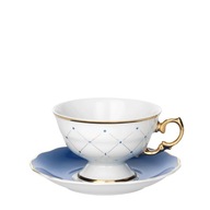 Teáscsésze csészealjjal Alaska Circus Blue Ćmielów