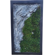 Obraz z machu s efektom hornín, 60x40 cm štruktúrovaný obraz