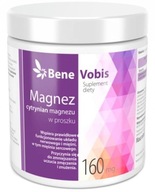 Bene Vobis Magnez (cytrynian magnezu) w proszu 500g ZDROWE KOŚCI I ZĘBY