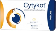 Citikot-Citikolín250mg, Riboflavín 0,7mg 30 kaps Vitamín B2 Zrak