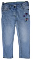 C&A Palomino elastyczne jeans 7/8 z motylkami 128